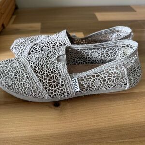 Tom’s Boho Crochet Slip On Shoes